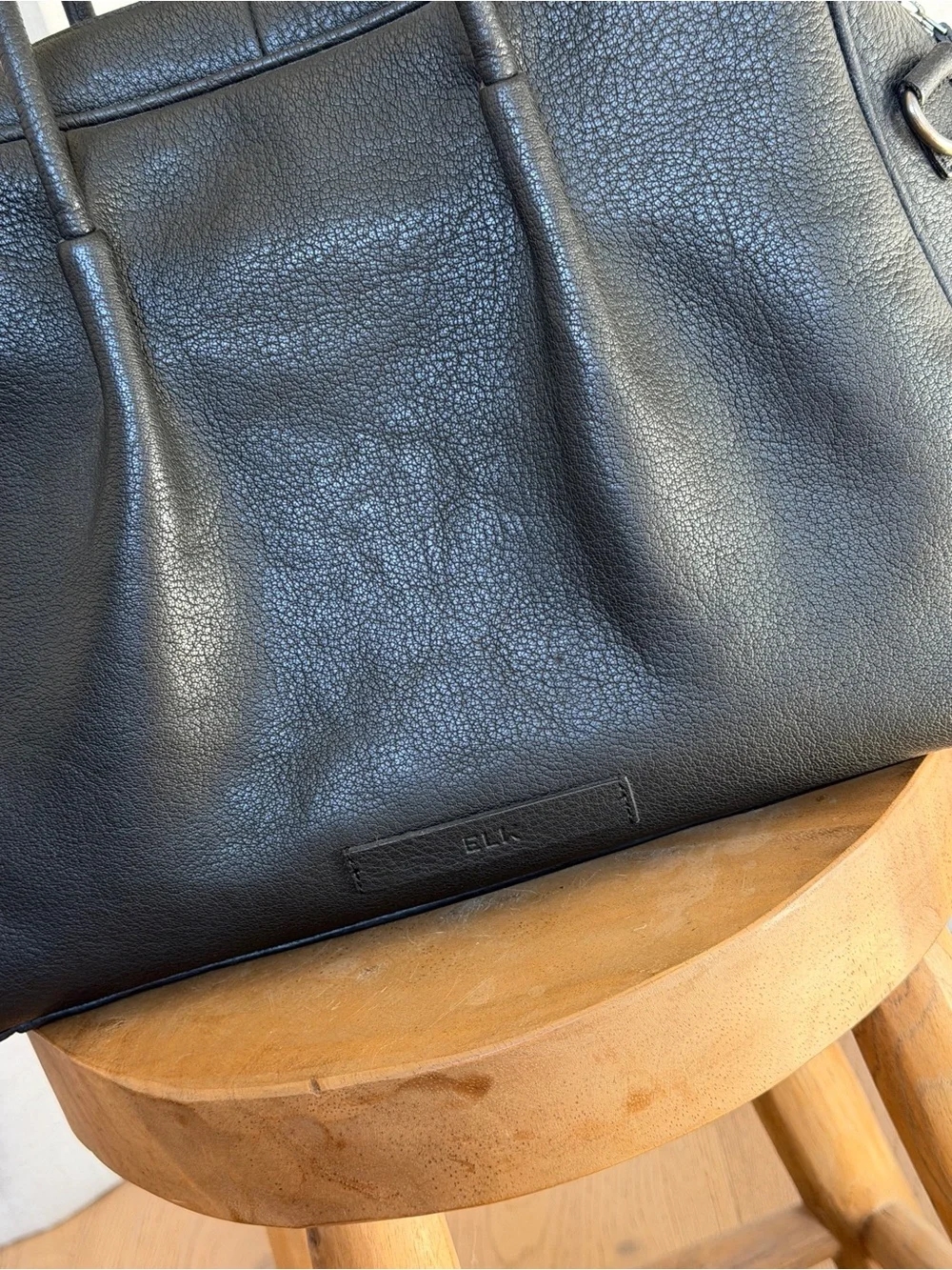 Elk Black Leather Shoulder Bag